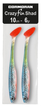 SHAD CORMORAN CRAZY FIN ORANGE CANDY 10CM 6G/2BUC/PLIC - Img 2
