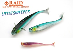 SHAD RAID LITTLE SWEEPER 3 7.6CM 048 PEARL WAKASAGI 7BUC/PLIC