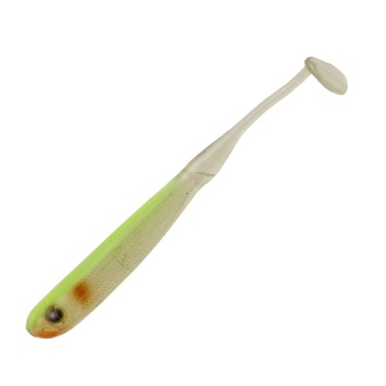 SHAD TIEMCO PDL SUPER SHAD TAIL ECO 4 10CM CULOARE 20 CRYSTAL CHARTREUSE 6BUC/PLIC