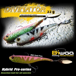 SPINNERTAIL BIWAA DIVINATOR JUNIOR 14CM 22GR 46 GOLD PINK