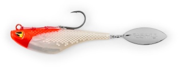 SPINNERTAIL BLACK CAT MAD FLASH SPIN TAIL 14CM RED HEAD