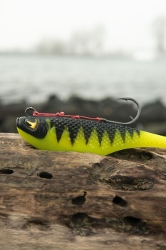 SPINNERTAIL BLACK CAT MAD FLASH SPIN TAIL 14CM SHOCK PERCH - Img 5
