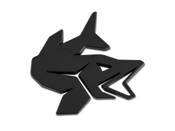 STICKER 3D DELPHIN PIKE NEGRU