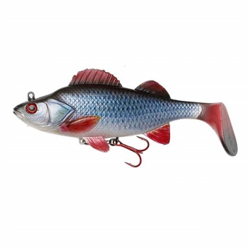 SWIMBAIT NATURAL PERCH PADDLE TAIL DAM EFFZETT 140MM 47G ROACH - Img 3