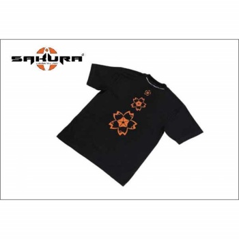 TRICOU NEGRU SAKURA - MARIME XL T-SHIRT MANECA SCURTA - Img 2