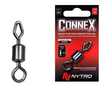 VARTEJ ROLLING NYTRO NO.14 4LBS MIXED-EYE MINI FEEDER SWIVEL 10BUC/PAC