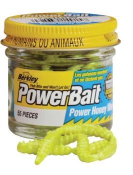 VIERME ARTIFICIAL BERKLEY POWER HONEY WORM 2.5CM YELLOW