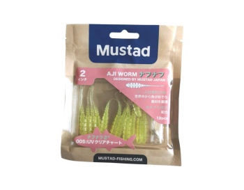 VIERME MUSTAD AJI MICRO NAF 5CM UV CLEAR CHARTREUSE 10BUC / PL - Img 2