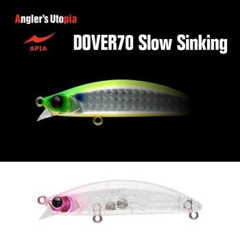 VOBLER APIA DOVER 70 SLOW SINKING 70MM 10GR 08 PEACH CLEAR GLITTER