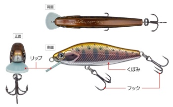 VOBLER EVERGREEN NELMEZZO 50FS 5.0cm 5gr #20 LIME CHART YAMAME - Img 3