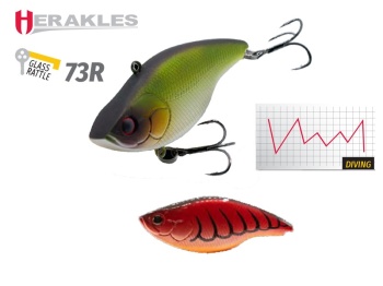 VOBLER HERAKLES BLAZE RATTLE 73R S 7.3cm 17gr Red Craw