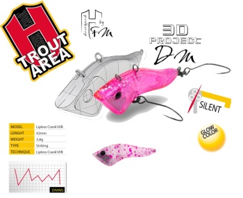 VOBLER HERAKLES HYBRID S 4.2cm 3.8gr Ghost PG Pellet Glow