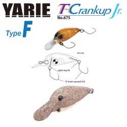 VOBLER YARIE JESPA 675 T-CRANKUP JR TYPE F 2.8MM 1.8GR CULOARE C24 PONT