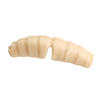 WORM BERKLEY POWERBAIT ACTION WAXIES 2CM NATURAL WHITE
