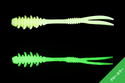 WORM JACKALL AMIAMI UNDER 1.0 INCH GLOW CHART 10BUC / PL