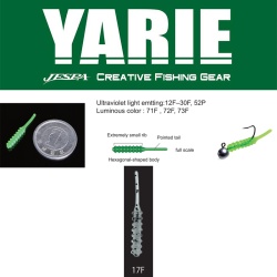 WORM YARIE JESPA AMIBAITS 691 0.9 2.3CM 17F CLEAR PEPPER 14BUC/PLIC