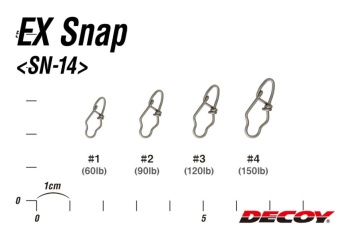 AGRAFA DECOY SN-14 EX EXTRA STRONG SNAP NR.2 90LBS 7BUC/PLIC - Img 4