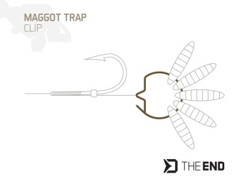 AGRAFA PENTRU VIERMI DELPHIN THEEND MAGGOT TRAP / 15 BUC S - Img 2