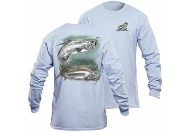 BLUZA FLYING FISHERMAN TARPON LIGHT BLUE