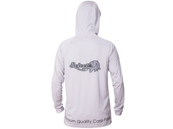 BLUZA SELECT BAITS UV LONG SLEEVE HOODIE UPF 50+ LIGHT GREY S