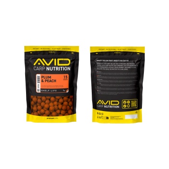 BOILIES AVID CARP PLUM & PEACH 15MM 1KG - Img 7