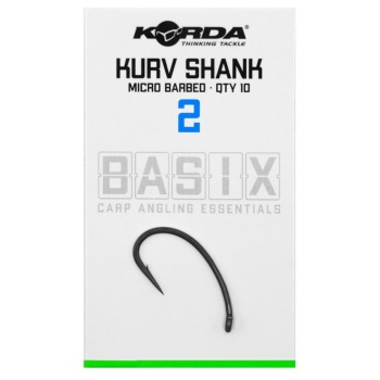 CARLIG KORDA BASIX KURV BARBED NR.2 10BUC/PL