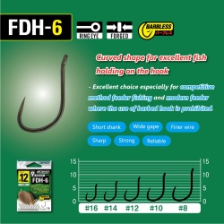 CARLIGE OWNER FDH-6 BARBLESS PICKET HOOK BROWN NR.14, BUC/PAC 15