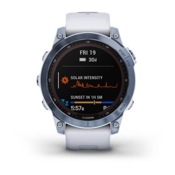 CEAS GARMIN FENIX 7 SAPPHIRE SOLAR MINERAL BLUE TI / WHITE 47MM - Img 2