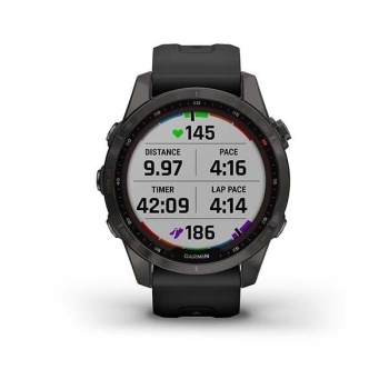 CEAS GARMIN FENIX 7S SAPPHIRE SOLAR CARBON GRAY TI / BLACK 42MM - Img 9