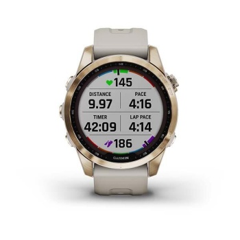 CEAS GARMIN FENIX 7S SAPPHIRE SOLAR CREAM GOLD TI / SAND 42MM - Img 9