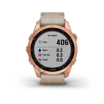 CEAS GARMIN FENIX 7S SAPPHIRE SOLAR ROSE GOLD TI / PIELE 42MM - Img 7