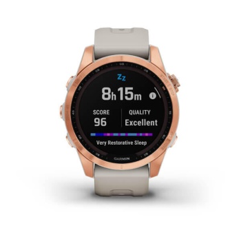 CEAS GARMIN FENIX 7S SOLAR ROZ AURIU / SAND 42MM - Img 9