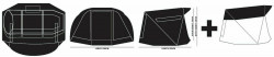 CORT PROLOGIC AVENGER BIVVY/CONDENSER WARP 1PERS 135X260X220CM