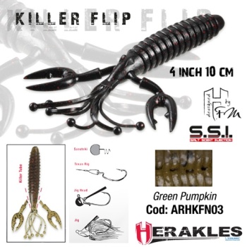 CREATURA HERAKLES KILLER FLIP 4 10cm GREEN PUMPKIN