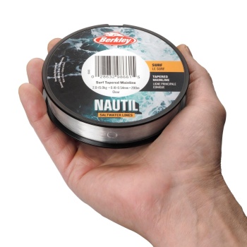 FIR MONOFILAMENT BERKLEY NAUTIL SURF MONOFILAMENT TAPERED NAUTIL SURF TAPERED LINES 200M, 0,18 - 0,54MM, 2KG CLEAR - Img 8