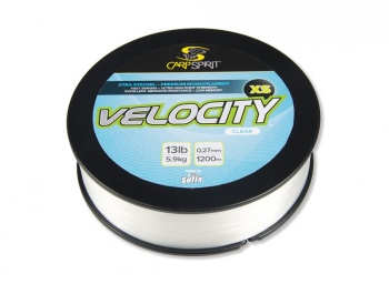 FIR MONOFILAMENT CARP SPIRIT VELOCITY XS (XTRA - STRONG) 1200M 0.22MM / CLEAR