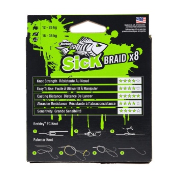 FIR TEXTIL BERKLEY SICK GALBEN FLUO 0.10 2000M - Img 4