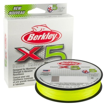 FIR TEXTIL BERKLEY X5 FLUORO VERDE 0,20MM/20,00KG/150M