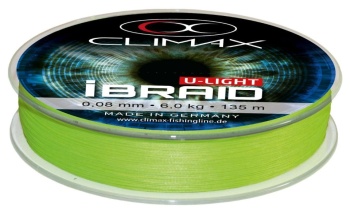 FIR TEXTIL CLIMAX iBRAID U-LIGHT CHARTREUSE 275m 0.04mm 3.0kg