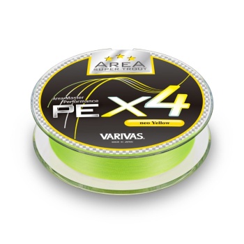 FIR TEXTIL VARIVAS SUPER TROUT AREA PE X4 NEO YELLOW 0.30MM 6.7LB 75M - Img 2