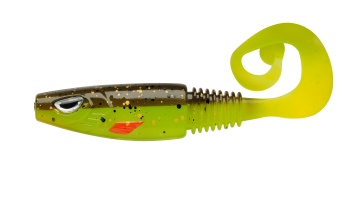 GRUB BERKLEY SICK CURL 12CM BROWN CHARTREUSE 30PCS