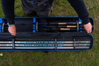 HUSA RIGIDA PRESTON HARDCASE ROD SAFE 4 LANSETE + 4 MULINETE 194X25X14CM - Img 16