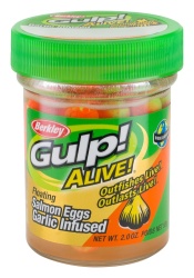 ICRE SOMON BERKLEY GULP ALIVE GARLIC SALMON EGGS ORANGE COMET