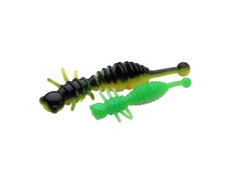 LARVA BERKLEY POWERBAIT POWER LARVAE 40MM SPRING GREEN / SUNSHINE YELLOW - Img 2