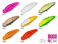 LARVE DELPHIN BUGO CHEESE, CULOARE CHRUST, 4CM, 15BUC/PLIC