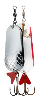 LINGURITA OSCILANTA DAM TWIN SPOON 4.5CM 16G S SILVER / SILVER