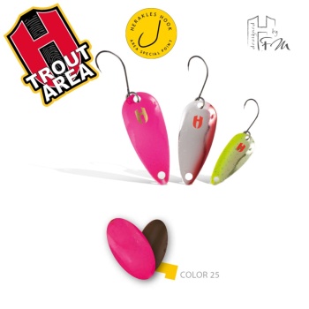 LINGURITA OSCILANTA HERAKLES KEEPER TROUT 2.5gr Culoare 25 Pink/Brown