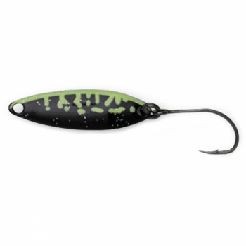 LINGURITA OSCILANTA NO.4 2.1GR 25MM DAM EFFZETT PRO TROUT SPOON CHARTREUSE BLACK UV