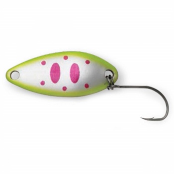 LINGURITA OSCILANTA NO.7 4.2GR 32MM DAM EFFZETT PRO TROUT SPOON CHARTREUSE SMOLT UV