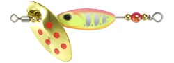 LINGURITA ROTATIVA DUO SPEARHEAD RYUKI SPINNER 5G 2CM 5GR ASA4073 PINK CHART YAMAME